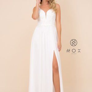 Sweetheart Neck Lace Bodice Prom Dress NXY299